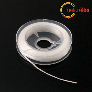 Plochá elastická gumička - pruženka bílá, 0,6mm, 10m Plochá elastická gumička - pruženka bílá, 0,6mm, 10m