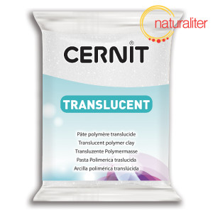 CERNIT Translucent 010 - bílá se třpytkami 56g