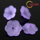 Květina akrylová - petunie 20mm fialová, 4ks