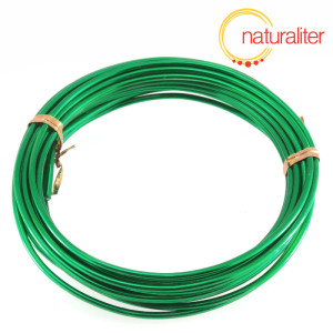 Hliníkový drát zelená barva, 2,5mm x 5m