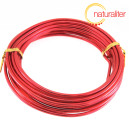Hliníkový drát červená barva, 3mm x 5m