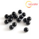 Voskované perly, černé, 6mm, 50ks
