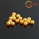Voskované perly, zlaté, 4mm, 100ks