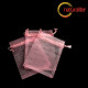 Dárkový organzový sáček růžový 12x9cm