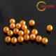Voskované perly, oranžové, 6mm, 50ks