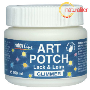 Lepidlo a lak na dekupáž třpytivé duhové Art Potch 250ml Lepidlo a lak na dekupáž třpytivé duhové Art Potch 250ml