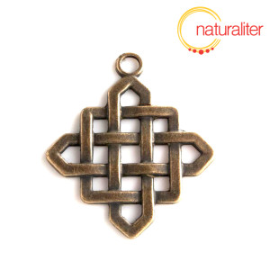 Keltský uzel - velký přívěsek starobronz 50x44mm Keltský uzel - velký přívěsek starobronz 50x44mm