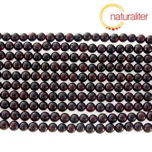 Granát - kuličky 4mm, návlek 38cm