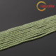 Peridot / olivín - korálky 2mm, návlek 38cm