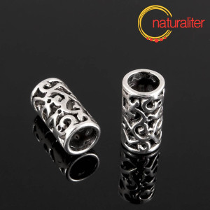 Korálek kovový s velkým průvlekem 21,5x11mm Korálek kovový s velkým průvlekem 21,5x11mm