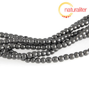 Hematit - korálky 4mm, návlek 39cm Hematit - korálky 4mm, návlek 39cm