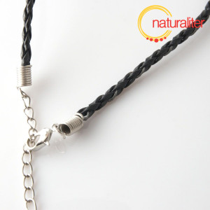 Náhrdelníková šňůrka - imitace kůže 47cm Náhrdelníková šňůrka - imitace kůže 47cm