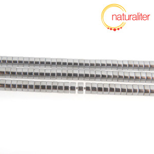 Hematit - oválky heishi 4x2mm, návlek 40cm Hematit - oválky heishi 4x2mm, návlek 40cm