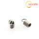 Koncovka kulatá 9x5mm, platinová barva, 10ks