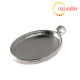 Lůžko ovál 30x22mm platinová barva, hluboké
