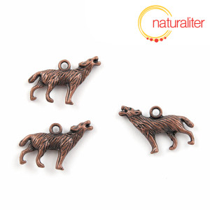 Vlk - přívěsek staroměď 25x18mm Vlk - přívěsek staroměď 25x18mm