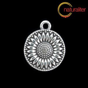 Květina - oboustranný přívěsek starostříbro 18x14mm Květina - oboustranný přívěsek starostříbro 18x14mm