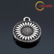 Květina - oboustranný přívěsek starostříbro 18x14mm