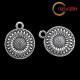 Květina - oboustranný přívěsek starostříbro 18x14mm