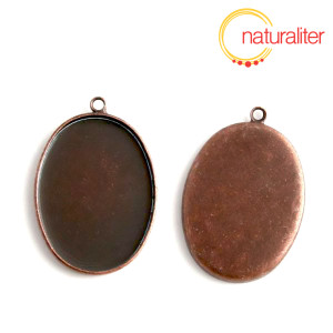 Lůžko ovál 30x22mm staroměď Lůžko ovál 30x22mm staroměď