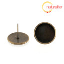Puzeta s lůžkem 14mm starobronz, 2ks