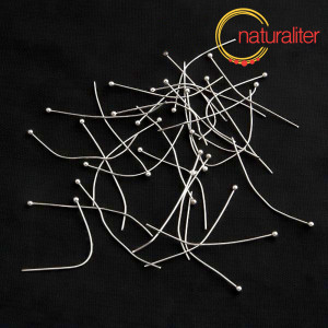 Ketlovací nýty s kulatou hlavou platinová barva 40x0,5mm, 30ks Ketlovací nýty s kulatou hlavou platinová barva 40x0,5mm, 30ks