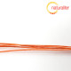 Voskovaná šňůra oranžová 1 mm, 5 m