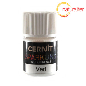 Třpytivý prášek CERNIT Sparkling Interference zelený 5g Třpytivý prášek CERNIT Sparkling Interference zelený 5g