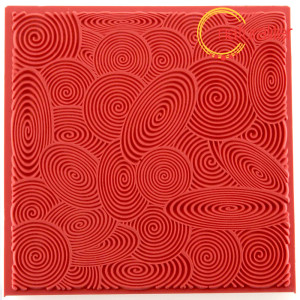 Polymerová textura Cernit 9x9cm spirály
