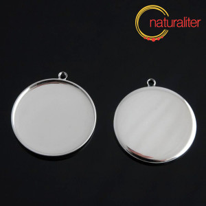 Lůžko kruh 30mm rhodium Lůžko kruh 30mm rhodium
