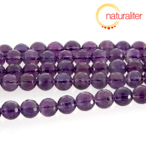 Ametyst - fasetované korálky 6mm, návlek 19 cm Ametyst - fasetované korálky 6mm, návlek 19 cm