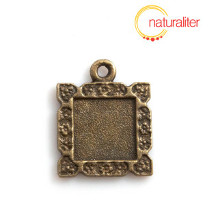 Lůžko čtverec 11,5x11,5mm starobronz Lůžko čtverec 11,5x11,5mm starobronz