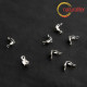 Kalota 8x4mm, platinová barva, 50ks