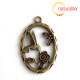 Kolibřík - přívěsek starobronz 45x30mm