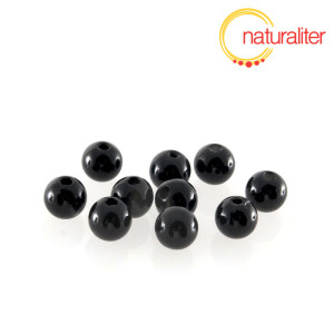 Voskované perly, černé, 8mm, 50ks Voskované perly, černé, 8mm, 50ks