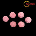 Kytička - kabo&scaron;on z pryskyřice 10mm, růžov&aacute;, 10ks