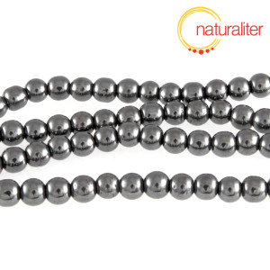 Hematit - korálky 6mm, návlek 39cm Hematit - korálky 6mm, návlek 39cm