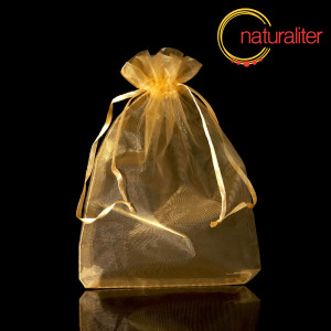 Dárkový organzový sáček zlatý 18x13cm Dárkový organzový sáček zlatý 18x13cm