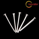 Ketlovací nýty stříbrná barva 18x0,8mm, 100ks