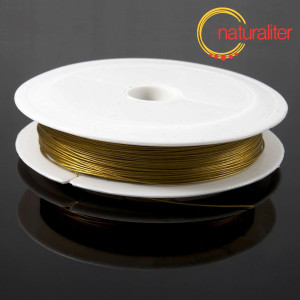 Ocelové lanko olivové 0,38mm - cívka 50m Ocelové lanko olivové 0,38mm - cívka 50m