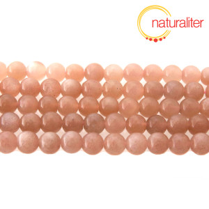 Slunečn&iacute; k&aacute;men ml&eacute;čn&yacute; - kor&aacute;lky 6mm, n&aacute;vlek 38cm