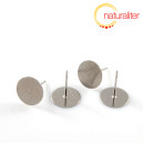 Puzeta s ploškou 10mm chirurgická nerezová ocel, 2ks