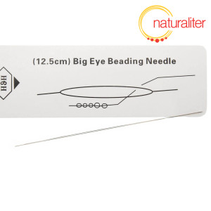 Úzká jehla s velkým očkem pro navlékání korálků Úzká jehla s velkým očkem pro navlékání korálků