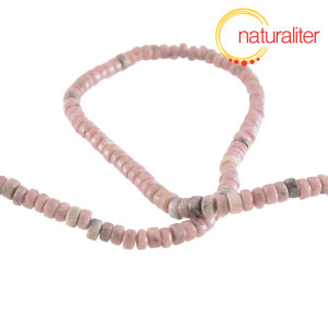 Rodonit - ov&aacute;lky heishi 4x2mm, n&aacute;vlek 40cm