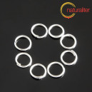 Spojovací kroužky 7x0,7mm stříbrná barva, 50ks