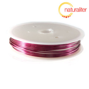 Měděný drát 1mm, fialová barva, 2,5m Měděný drát 1mm, fialová barva, 2,5m