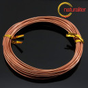 Hliníkový drát měděná barva, 1mm x 10m