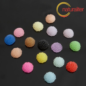 Kytička - kabošon z pryskyřice 10mm, směs, 10ks Kytička - kabošon z pryskyřice 10mm, směs, 10ks