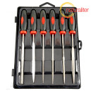 Sada 6 jehlov&yacute;ch piln&iacute;ků s diamantovou čepel&iacute;