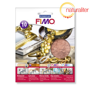Kovov&eacute; pl&aacute;tky měděn&eacute; FIMO 10ks